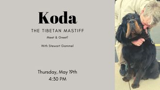 Koda the dog visit 5/19